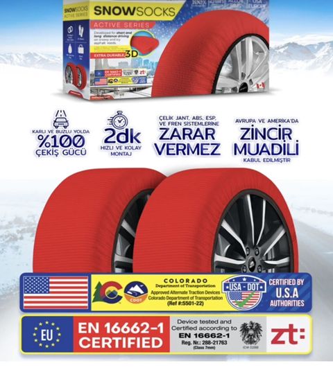 Məhsul: SnowSocks Active Series – avtomobil üçün kar çorabı Təsvir — Bakı