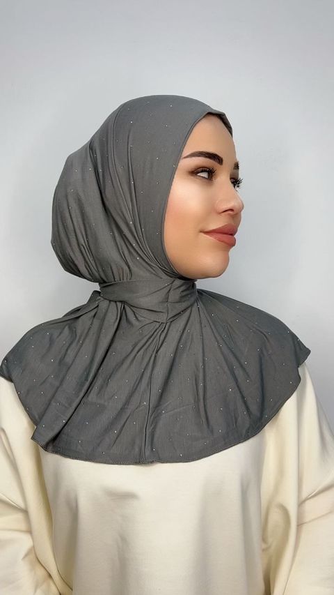 Hazır Hicab SF 5997-1 0561 düyməli, boz — Bakı