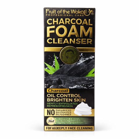 Üz yumaq üçün köpük Fruit of the Wokali Charcoal 150 ml — Bakı
