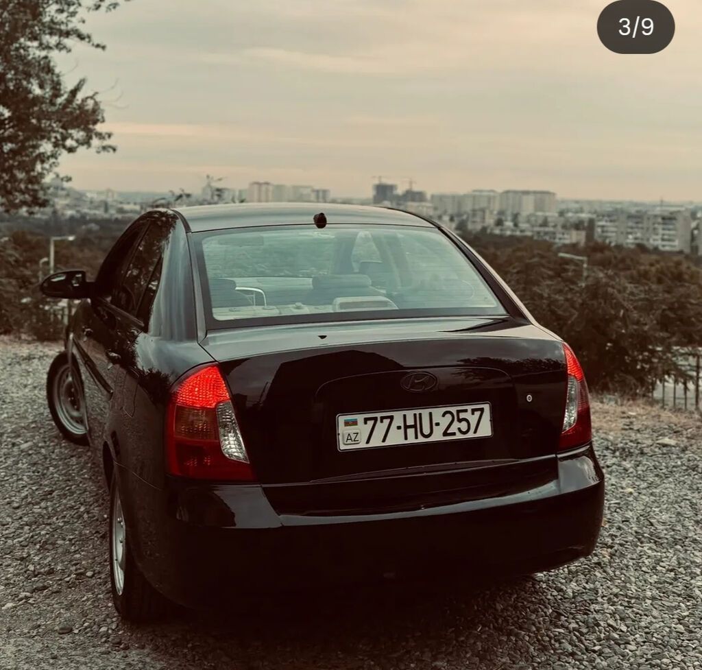 Hyundai Accent: 1.5 l 2008 il Sedan 77-HU-257 — Avtomobillər, Bakı (2)