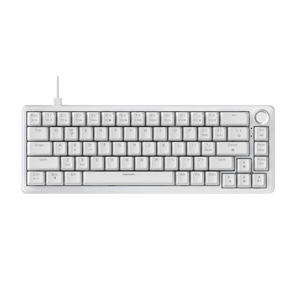 Ajazz AK690 White Keyboard — Mallar, Bakı