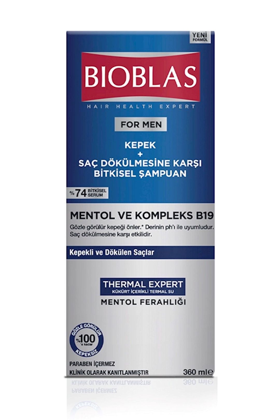 Şampun Bioblas For Men Menthol and Complex B19 kəpəyə və saç tökülməsinə qarşı, 360 ml — Mallar, Bakı (2)