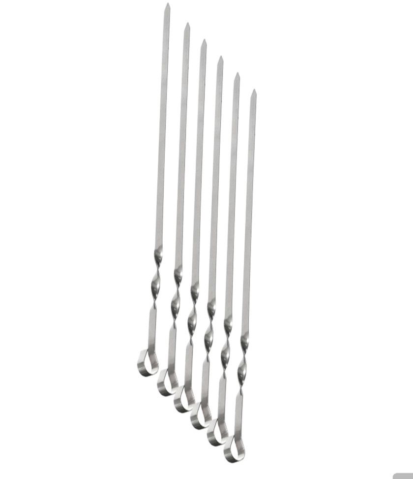 Şiş kabab üçün nh_hcb1209, metal, gümüşü, 60 sm, 6 əd — Mallar, Bakı