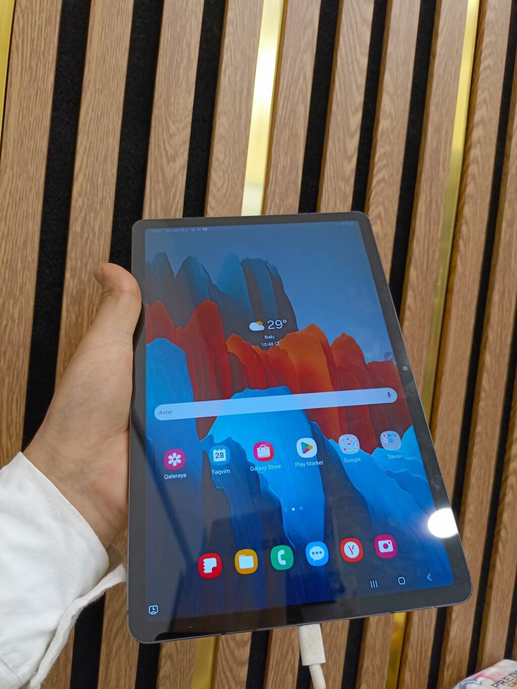 Samsung Galaxy Tab S7 planşet Qələm qutu üzərində verilir .vəzyəti — Samsung, Bakı (4)