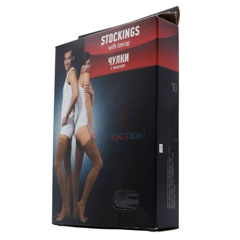 Kompressiya uzun corabları Tonus Elast Lux 120 Den, 23-32 mm civə sütunu, N5, qara — Bakı