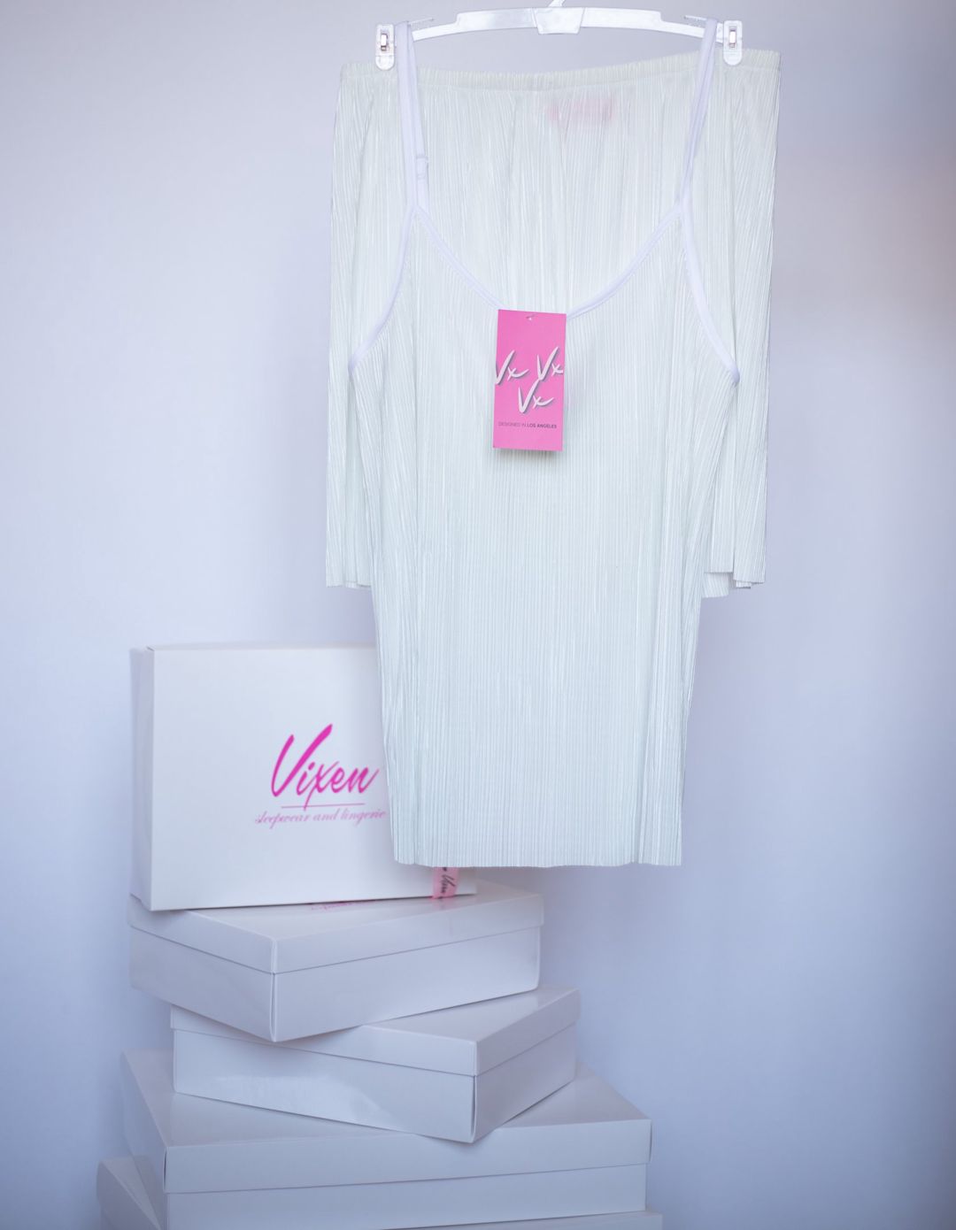Qadınlar üçün Şortlu pijama dəsti Vixen 2301169000008, ağ, satin, ölçü S (2301169000008) — Mallar, Bakı