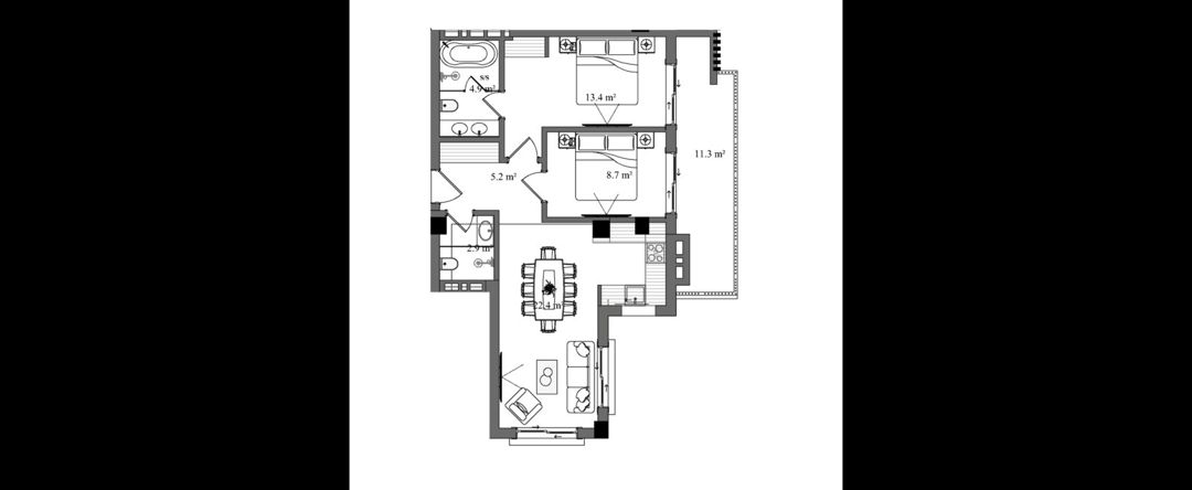 Satılır 3 otaqlı yeni tikili 83.2 m² — Mənzil, Qusar (7)
