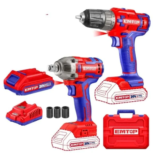 Cordless 2 pcs combo kit ECKL20072 — Təmir və inşaat, Bakı