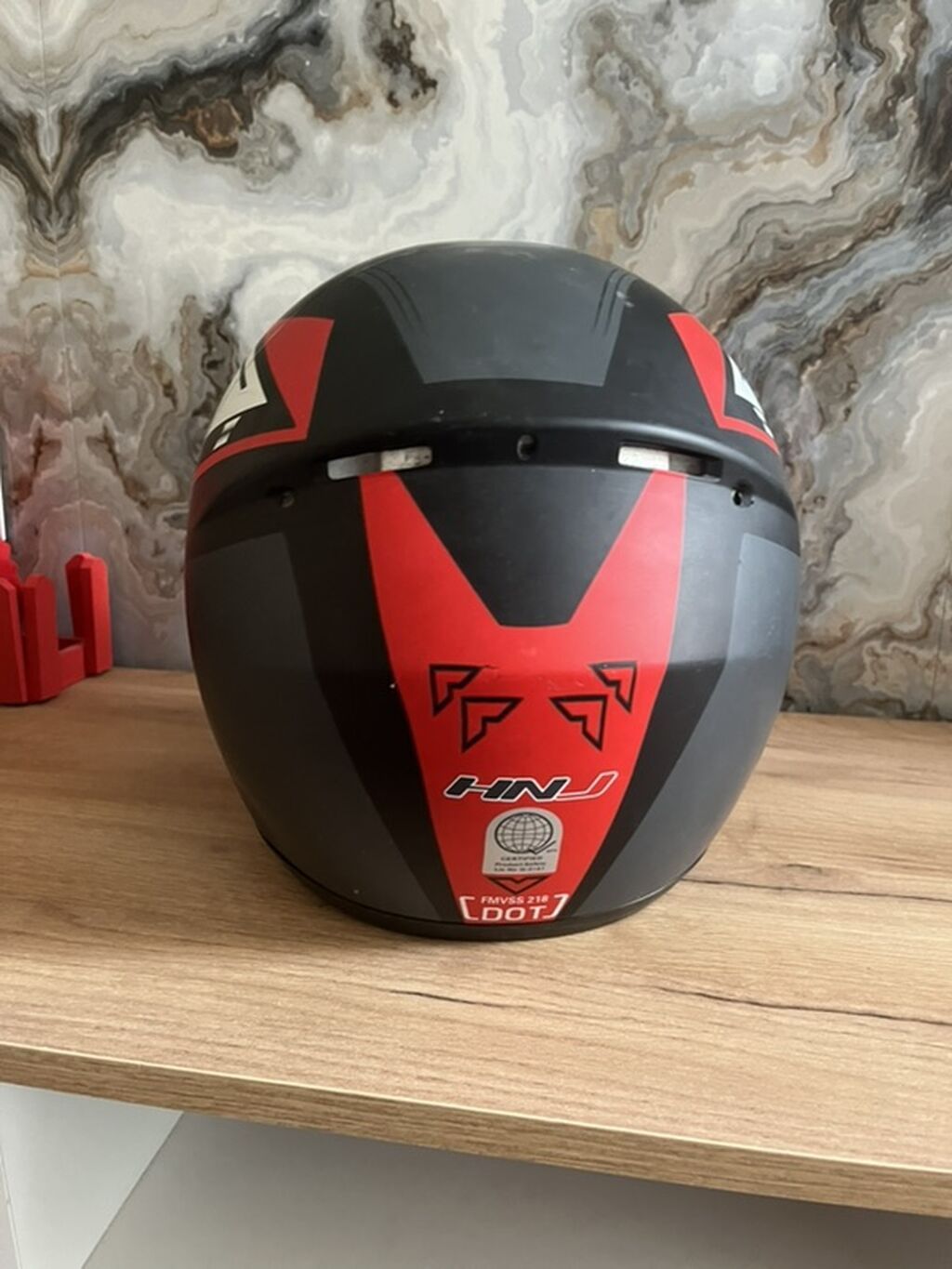 HNJ tam üzlü motosiklet dəbilqəsi - Model: HNJ full-face (arxa — Motosiklet geyimi, Xırdalan (4)