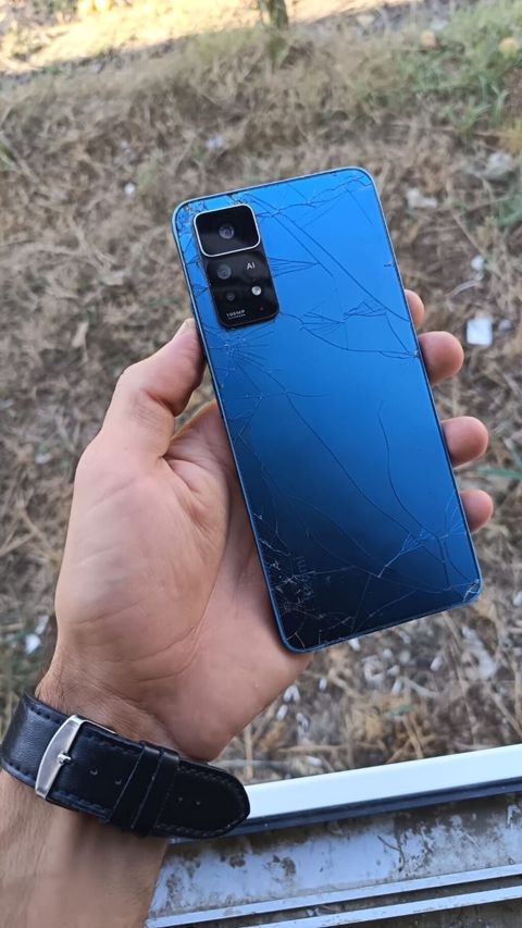 Redmi Note 11 Pro, 64 GB, rəng - Göy, Barmaq izi — Şirvan