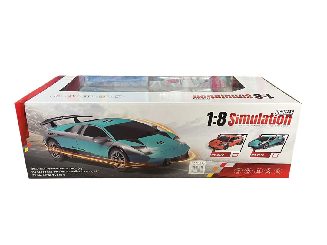 Radio ilə idarə edilən maşın Lamborghini Murcilago LP670-4, plastik, mavi, 8 yaş — Mallar, Bakı (2)