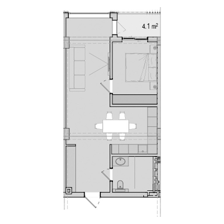 Satılır 2 otaqlı yeni tikili 69.4 m² — Mənzil, Bakı (7)