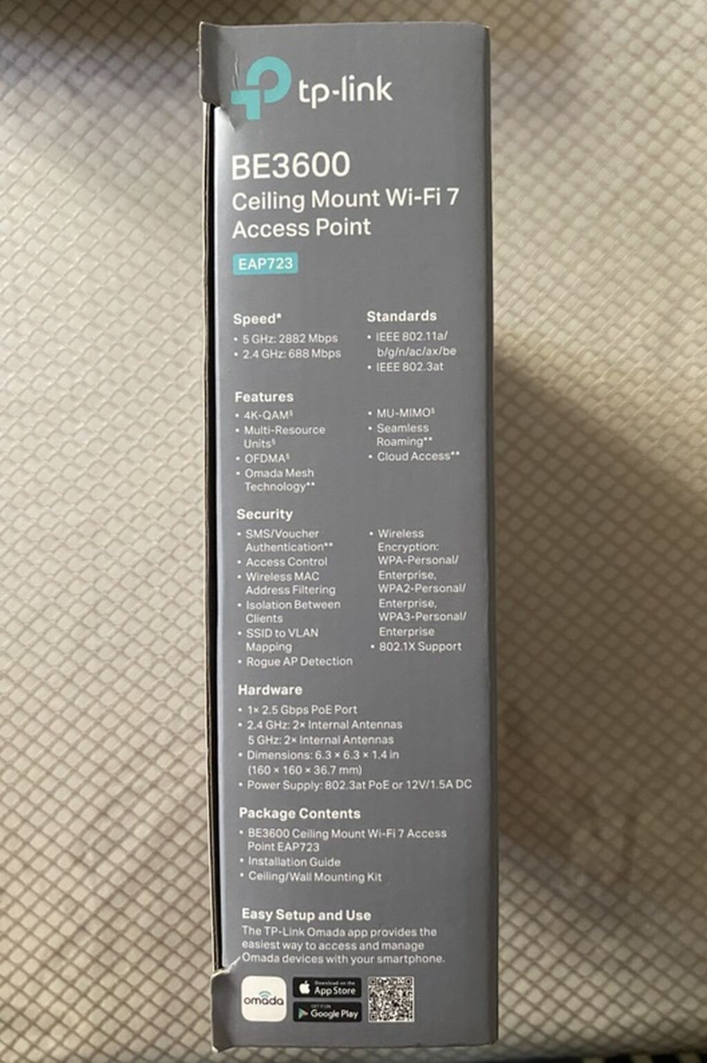 TP-Link Omada BE3600 Tavan Tipi Wi‑Fi 7 Access Point (EAP723) — Şəbəkə və server avadanlığı, Bakı (2)