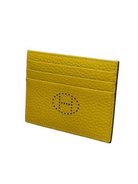 Vizit, kredit kartlar üçün qab dəri unisex, mavi - TheBest_Cardholder_602_Yellow — Bakı