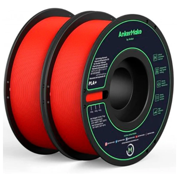 AnkerMake V6110191, 2Pcs, PLA+ 3D Red — Bakı