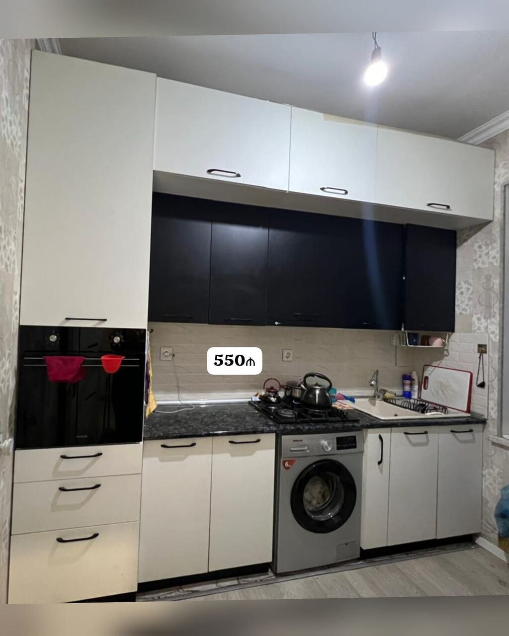*550₼ Mətbəx mebeli Satılır*‼ ÖLÇÜ:-2.80 hun3 Üzərində heçnə — Mətbəx mobilyası, Bakı