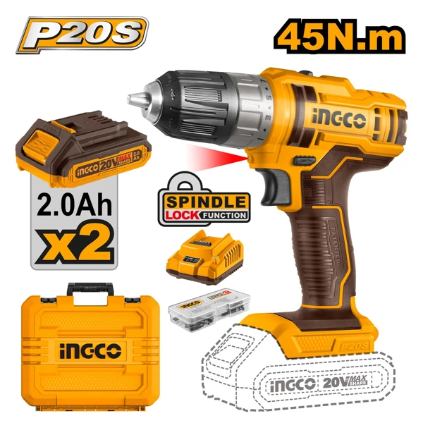 Ingco şrupavyot 20V 2.0Ah CDLI200528 — Bakı