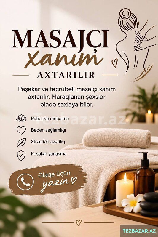 masajçı xanımlar axtarılır — Gözəllik və səhiyyə, Bakı