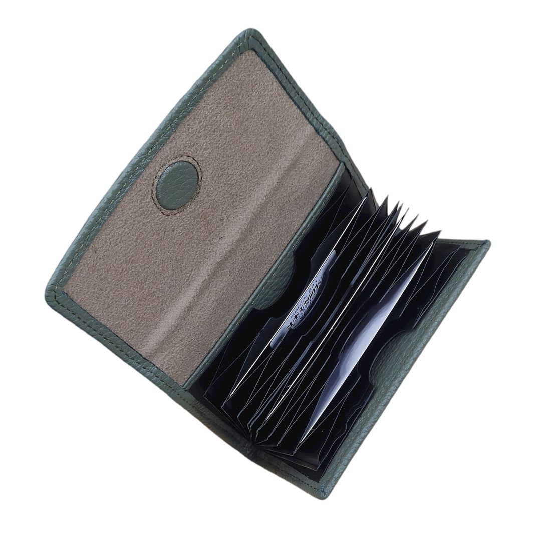 Kredit kart qabı dəri Grande 841 Yaşıl — Mallar, Bakı (2)