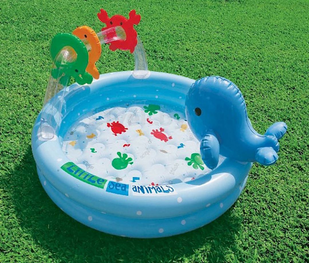 Uşaqlar üçün şişmə hovuz Intex Dolphin 57400NP, mavi, 89x53 sm — Hovuzlar, Bakı (3)
