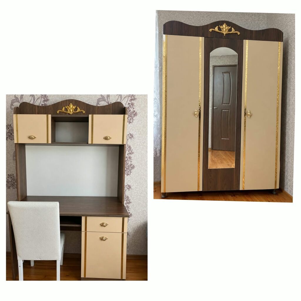 Dolab ve yazi masasi birlikde 320azn.Teze kimidi. Unvan Bine — Mebel, Bakı