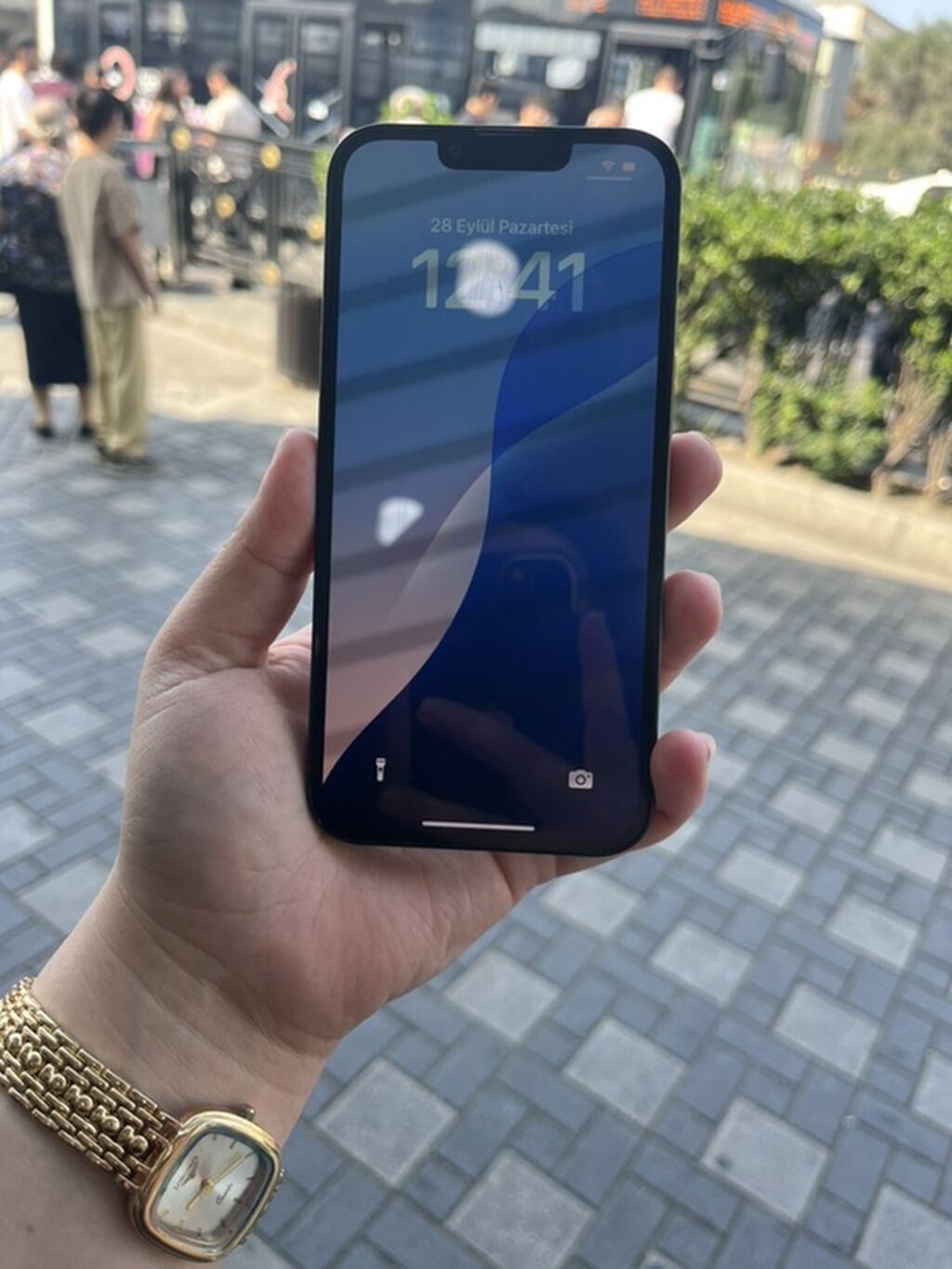 IPhone 13, 128 GB, Blue Titanium, Zəmanət, Face ID, Sənədlərlə — Apple iPhone, Bakı (2)