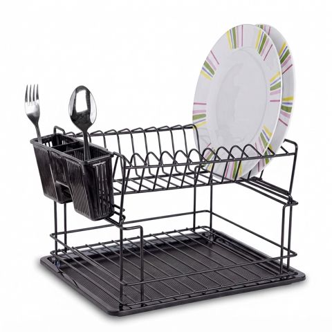 Qab-qacaq üçün quruducu 29876922, metal, 32x36x23 sm, qara — Bakı