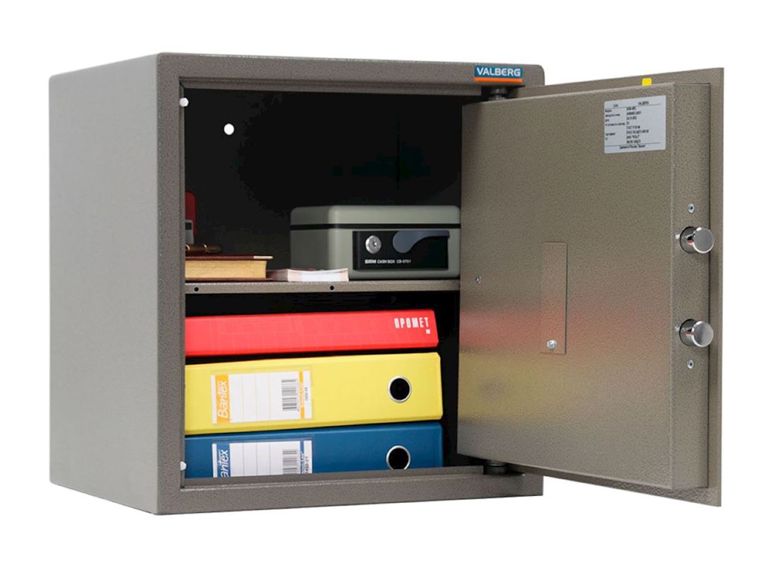 Ofis seyfi Valberg ASM 46, elektron kodlu, boz — Mallar, Bakı (2)