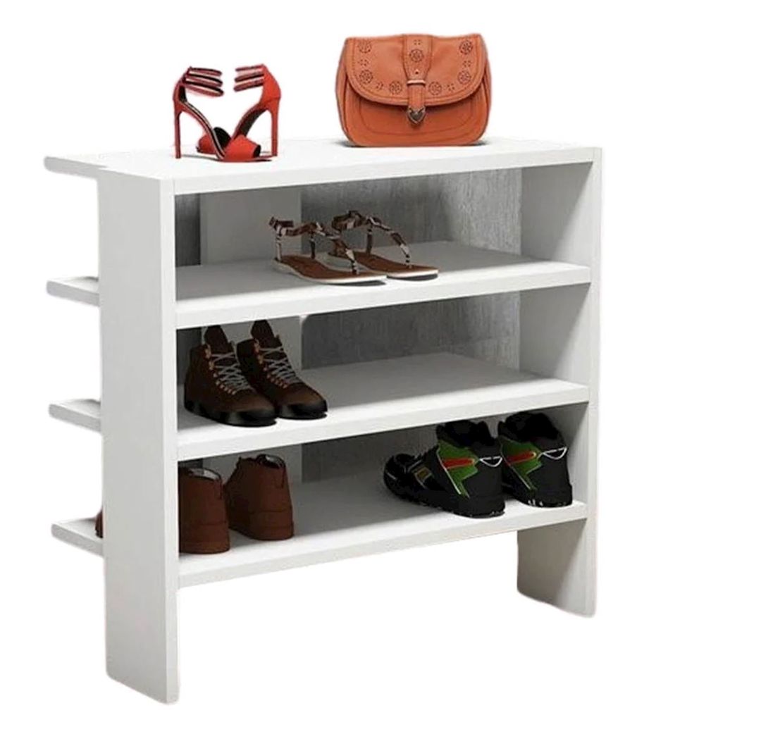 Ayaqqabı üçün tumba Ev Plus 12115515, Ldsp, ağ, 64x32x60 sm — Mallar, Bakı