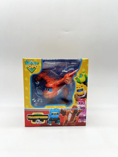 Transformer Gogo Dino, plastik, qırmızı, 3 yaş — Bakı