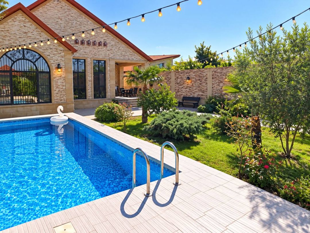 Satılır 5 otaqlı həyət evi/bağ evi 250 m² — Ev, villa, Bakı (5)