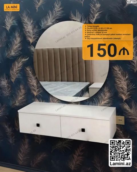 Siyirməli, Polkasız, Sadə laminat, Zəmanətsiz, Kredit yoxdur, Pulsuz quraşdırılma — Bakı