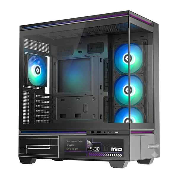 Thermalrıght TL-M10 Vision FAN4-C Black Gaming Case — Bakı