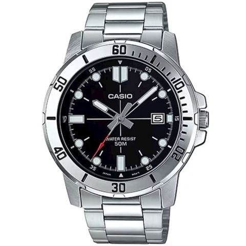 Qol saatı Casio MTP-VD01D-1EVUDF Silver Black — Bakı