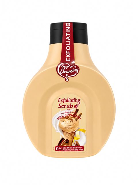 Üz və bədən üçün skrab Wokali Exfoliating Milk Cinnamon 500 ml — Bakı