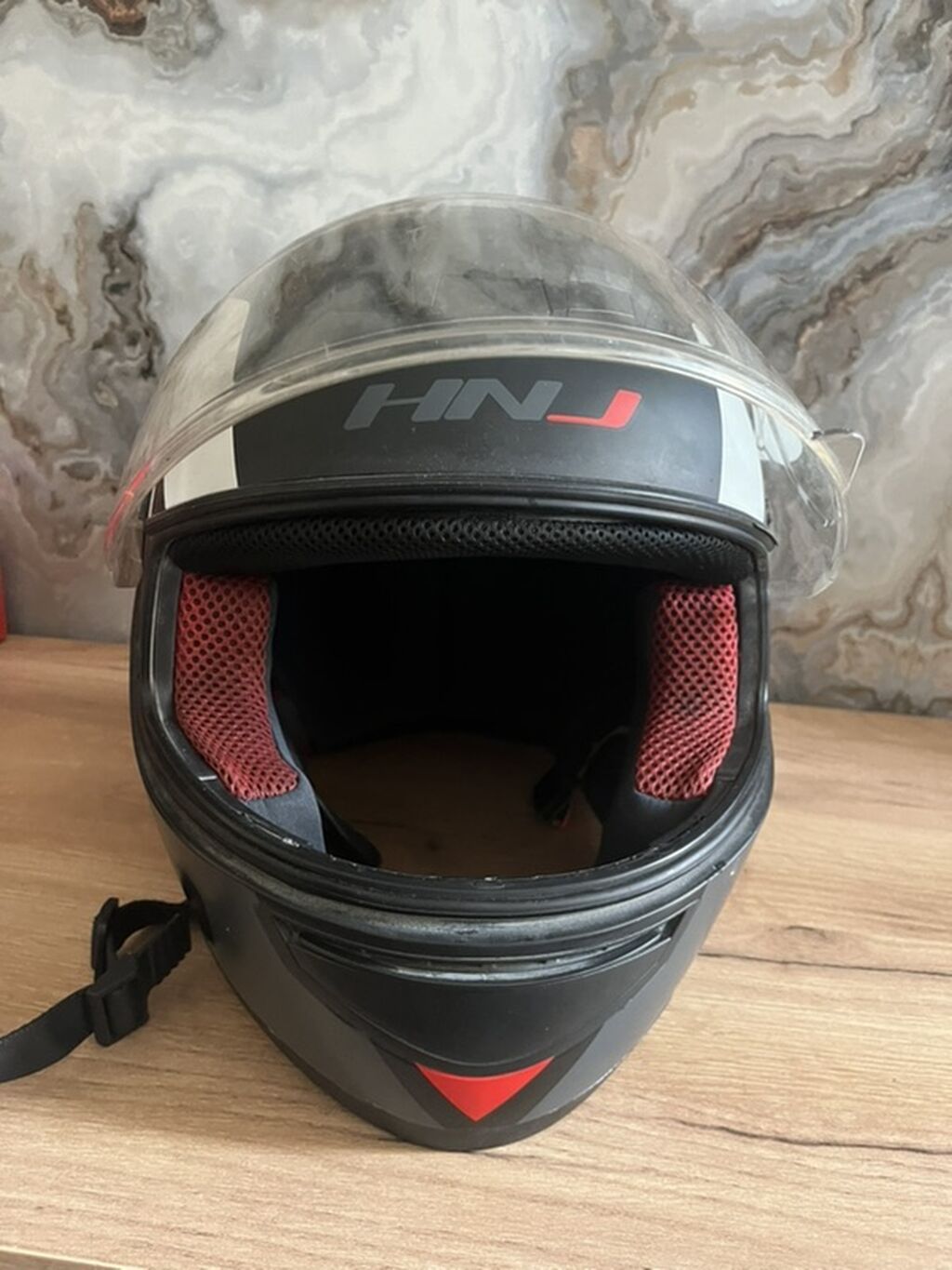 HNJ tam üzlü motosiklet dəbilqəsi - Model: HNJ full-face (arxa — Motosiklet geyimi, Xırdalan (3)