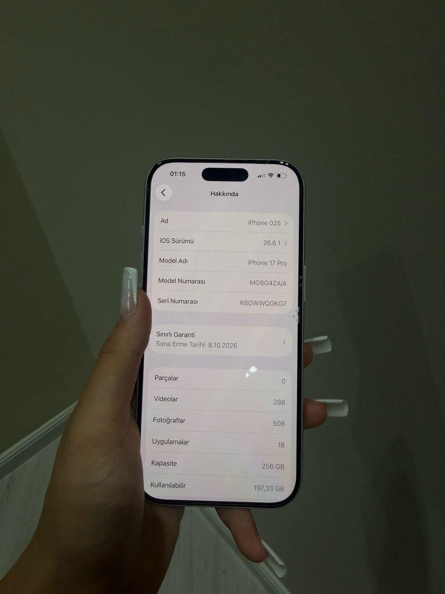 Apple iPhone 17 Pro Silver 256GB/12GB — Smartfonlar, Bakı (4)