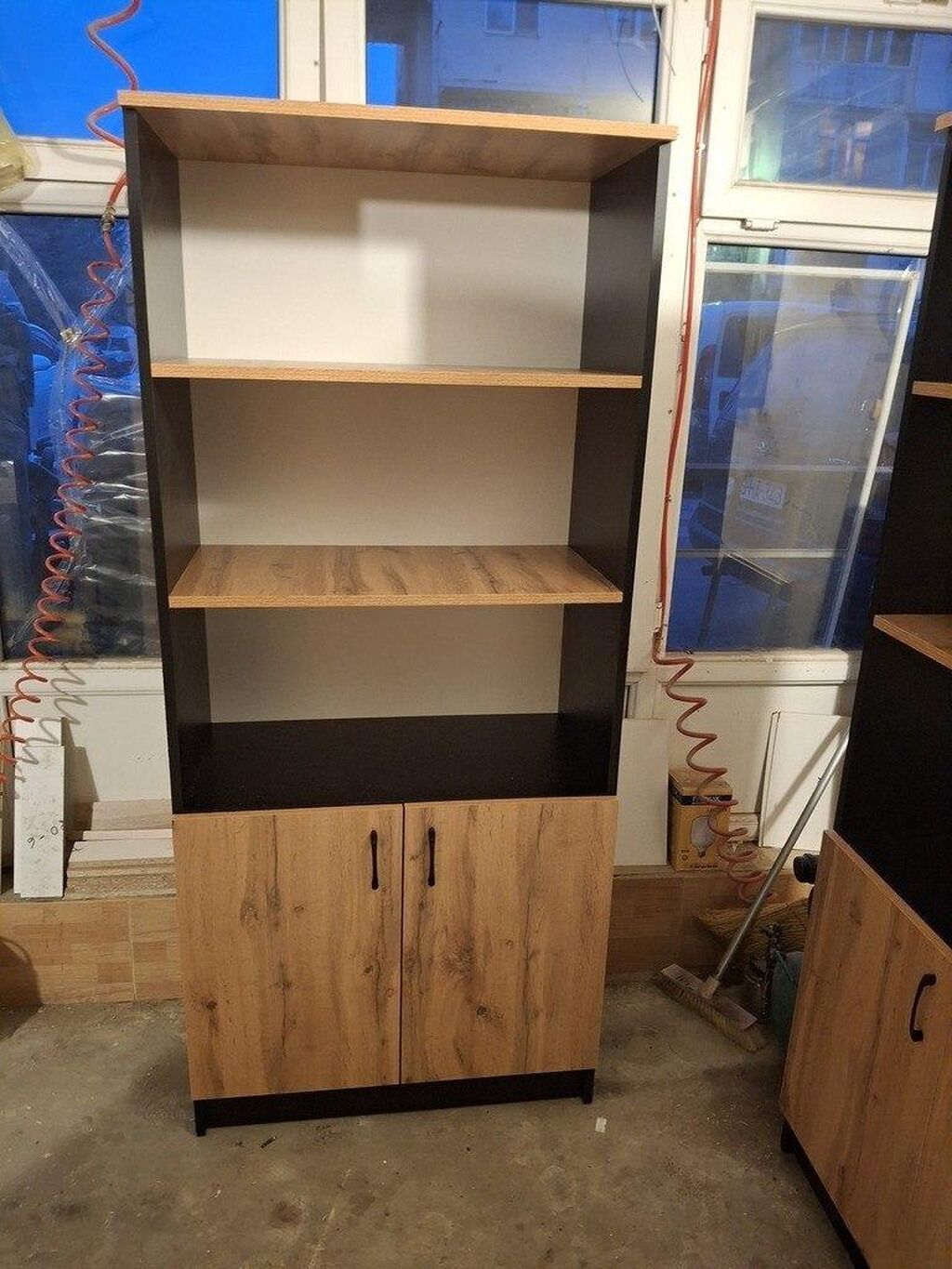 Düz dolab, 2 qapılı, Polkalı, Siyirməsiz, Azərbaycan — Mebel, Bakı (2)