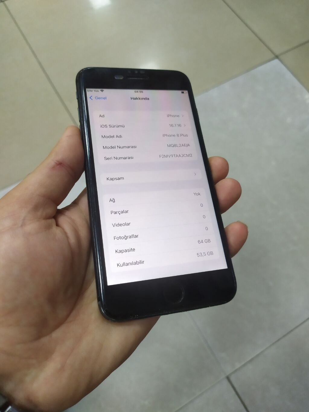 IPhone 8 Plus, 64 GB, Qara, Barmaq izi — Apple iPhone, Masazır (3)