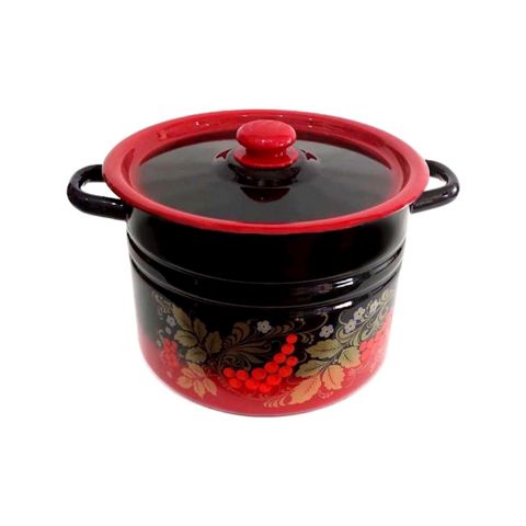 Minalanmış qazan "СтальЭмаль" С1620.38, 8l — Bakı