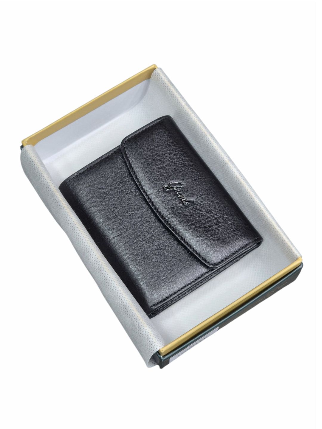 Qadınlar üçün pul qabı, təbii dəri, qara, 12 kart bölməsi, Türkiyə istehsalı - Grande_2614_Black — Mallar, Bakı (2)