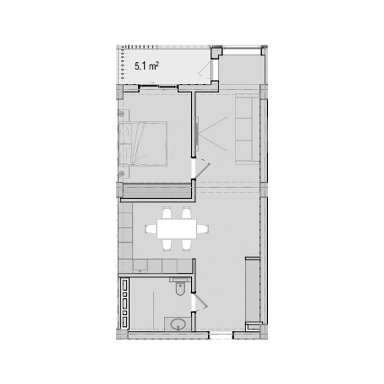 Satılır 2 otaqlı yeni tikili 71.8 m² — Mənzil, Bakı (6)