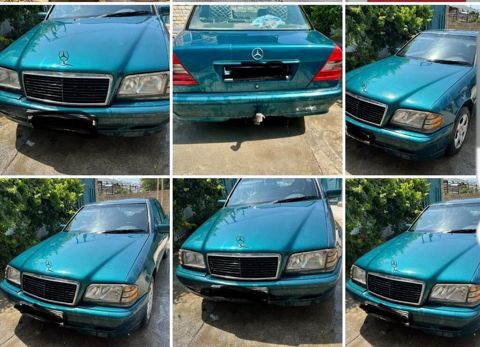 Mercedes-Benz C-Class (W202) sedan, yaşıl-metallic rəng. - Kuzov: 4 — Bakı