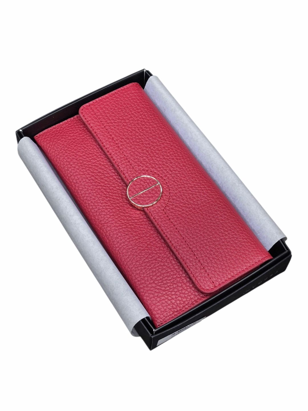Qadınlar üçün pul qabı, təbii dəri, qırmızı, 19.5x10 sm, 6 kart bölməsi, Türkiyə istehsalı - Tergan_5820_Red — Mallar, Bakı (2)