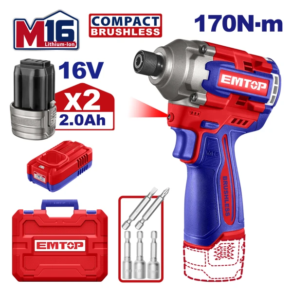 Cordless impact driver ECIRL16178 — OnMaster — Təmir və tikinti