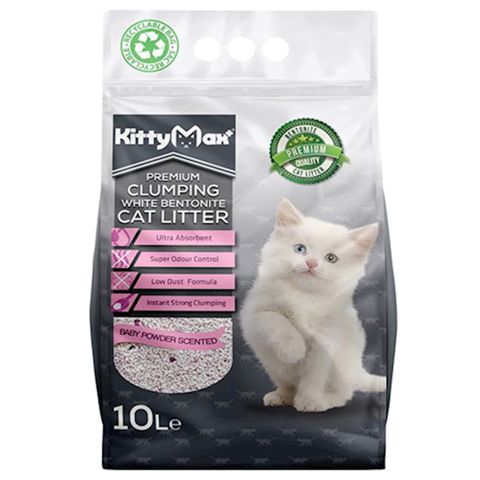 Topalanan doldurucu pişiklər üçün KittyMax Baby Powder 10 L — Bakı