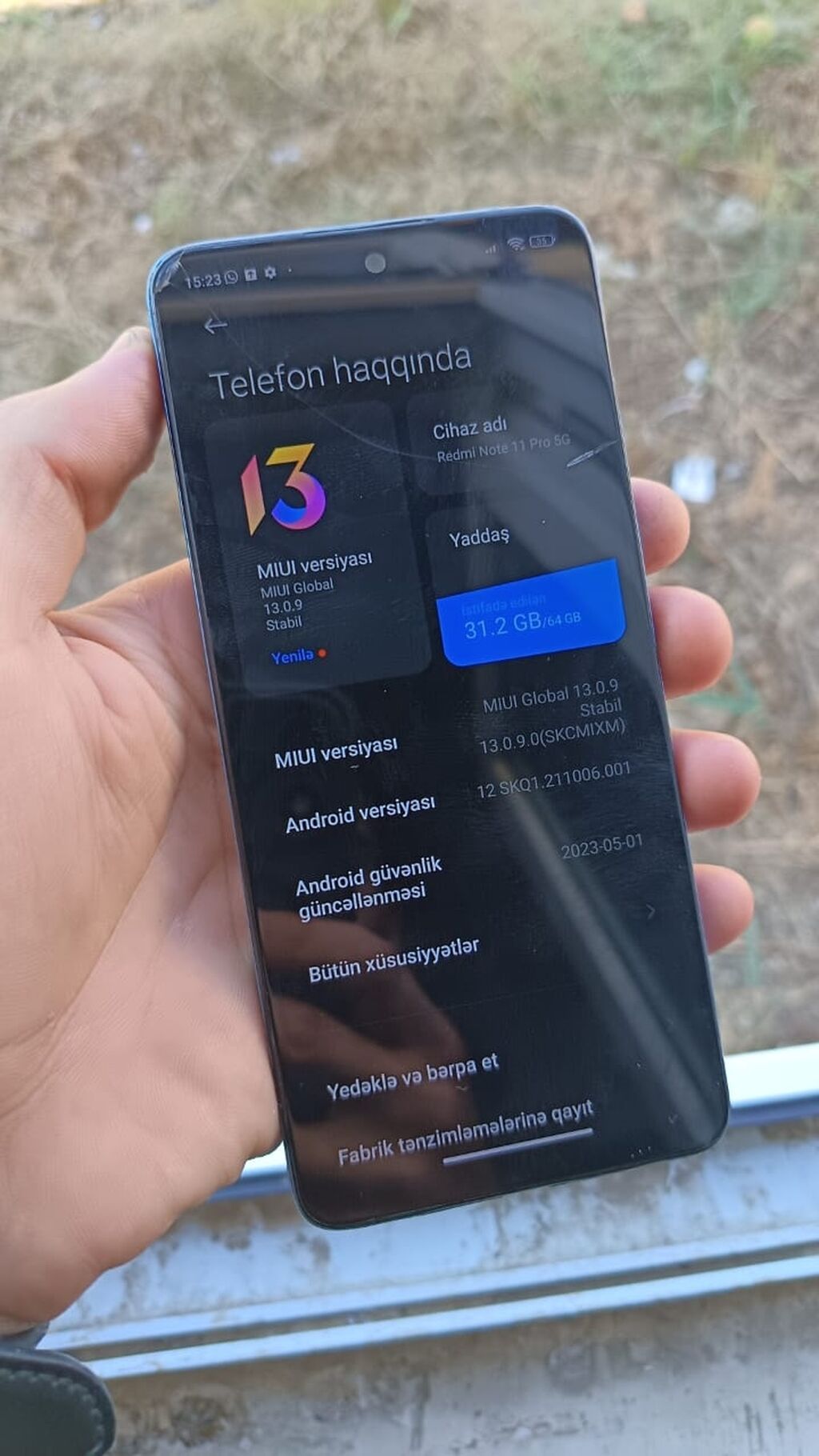 Redmi Note 11 Pro, 64 GB, rəng - Göy, Barmaq izi — Xiaomi, Şirvan (3)