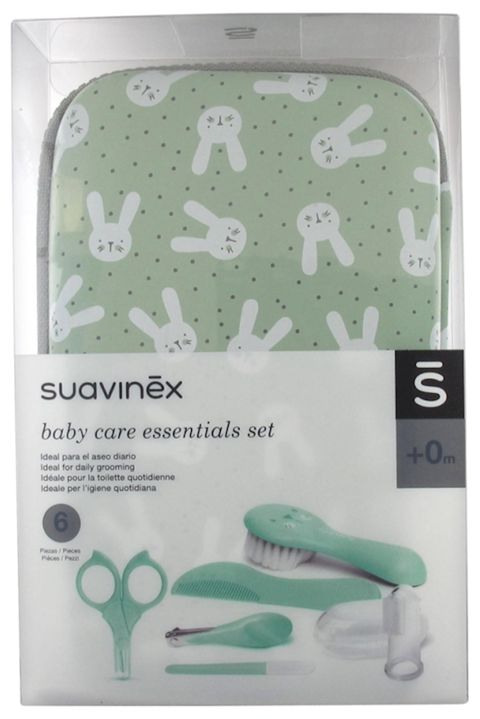 Qulluq dəsti Suavinex Baby Care Essentials Set, 0+ ay, yaşıl — Bakı