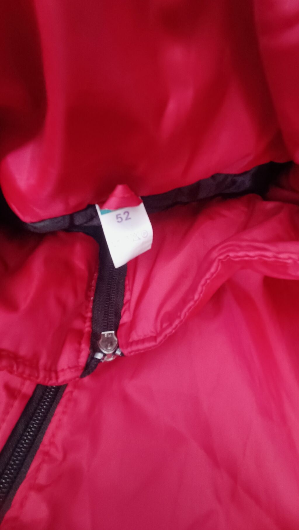 Qırmızı rəngli kişilər üçün qışlıq/yağışlıq jaket - Beden: 52 — Kurtkalar, Bakı (3)