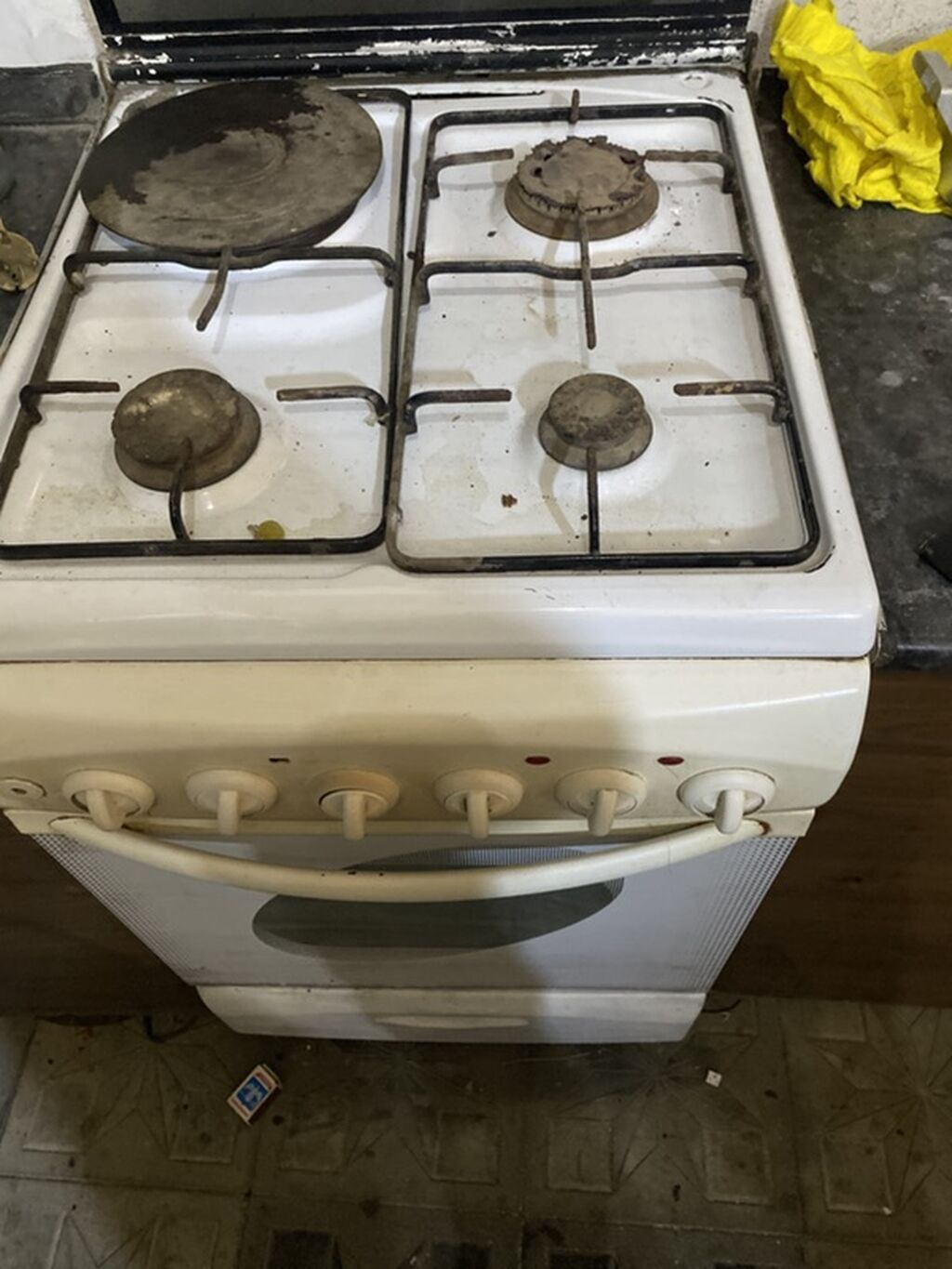 Qaz sobası və ocaq – 50 sm eni olan, müstəqil tip - 4 gözlü qaz — Plitələr, Bakı (2)
